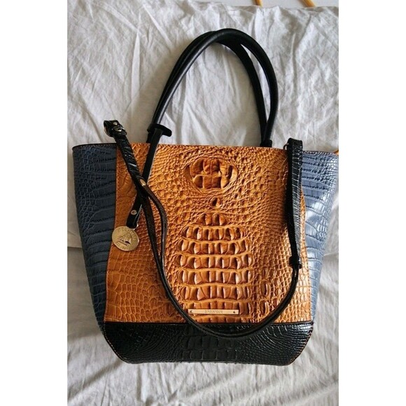 Brahmin Women's Large Leather Tote - Tri-color Boho - Picture 3 of 12